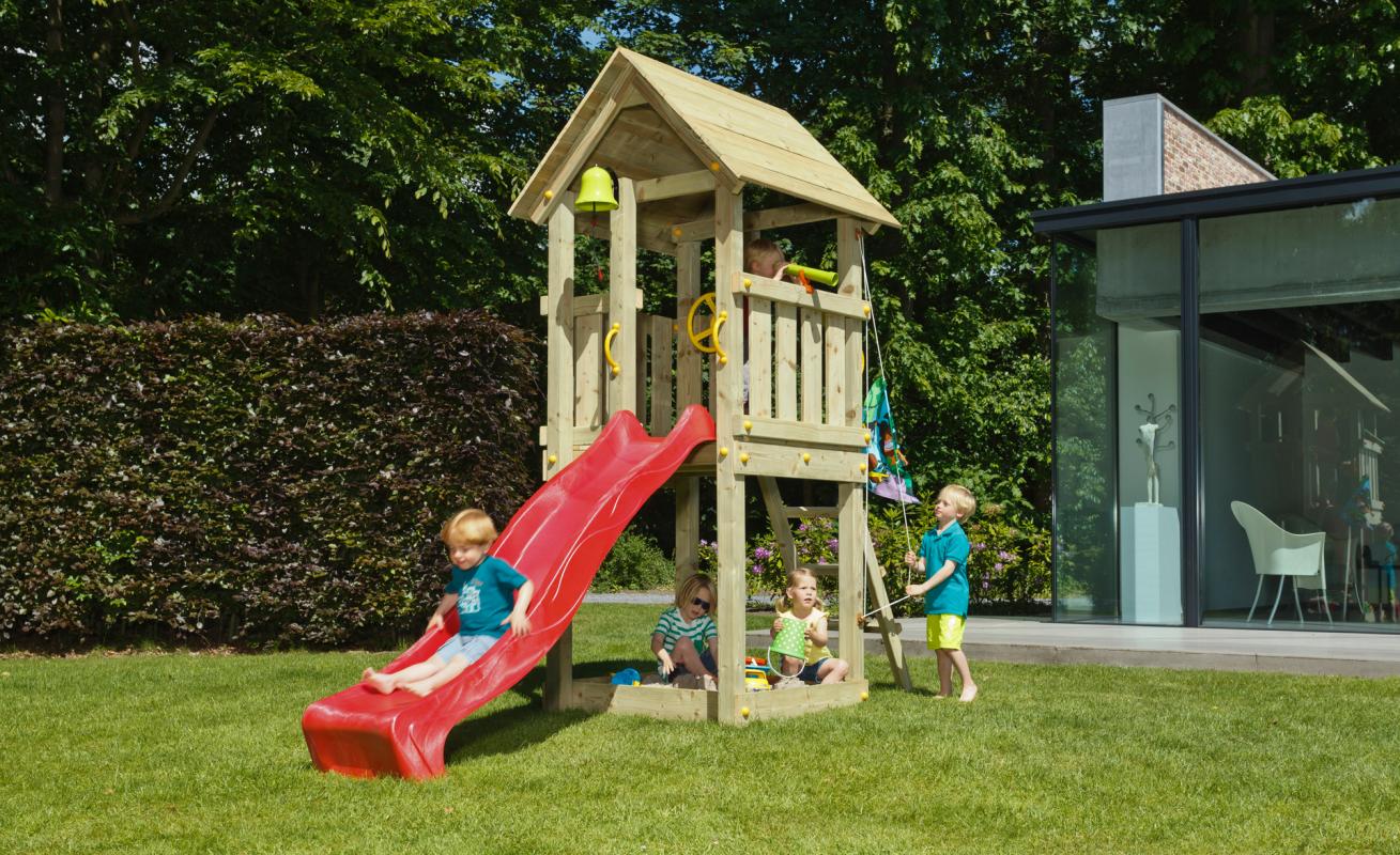 1. 'KIOSK' (entry - level) with Slide, Sandpit & 1x Entry - Millie & Jones