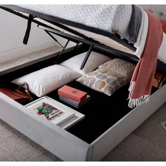 The Kingham Grey Ottoman Bed