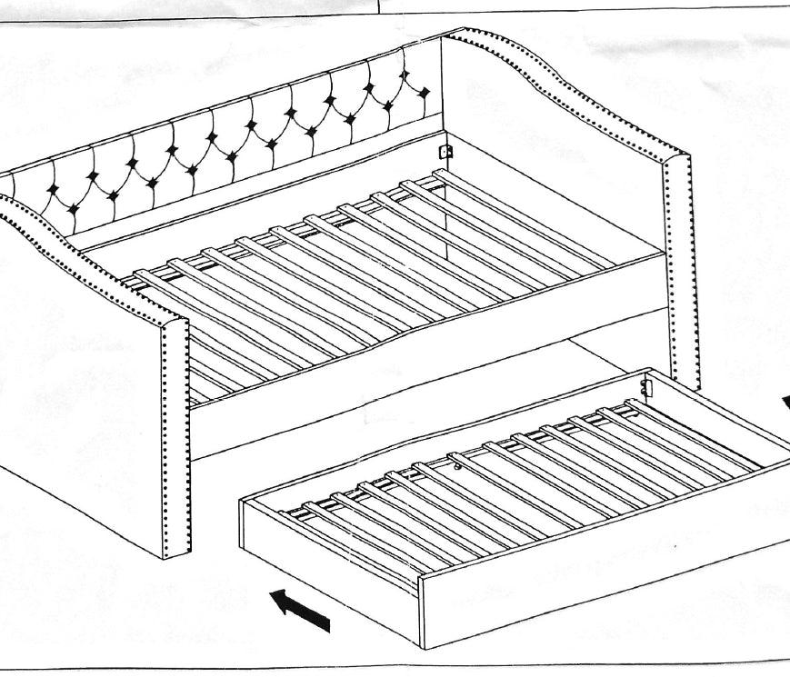 The Belmont Fabric Guest Bed