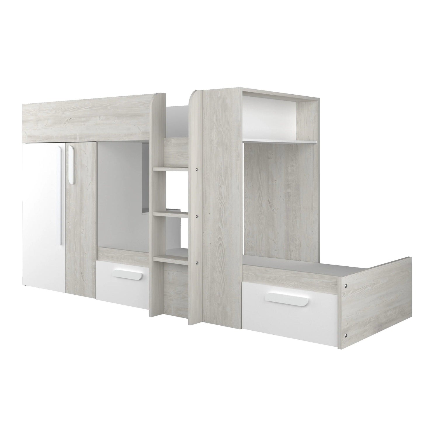 Barca Bunk Beds with Storage, Drawers, Wardrobe & Shelves