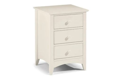 Cameo 3 Drawer Bedside Table