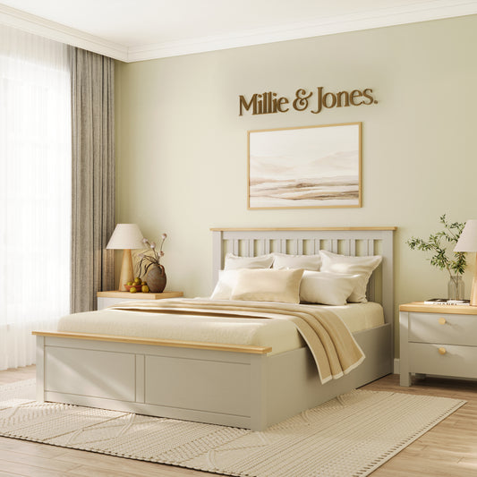 The Solis Ottoman Double Bed - Millie & Jones