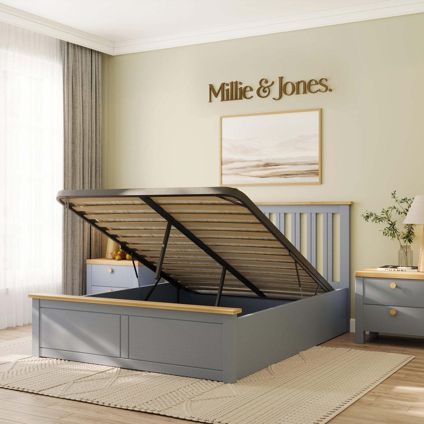 The Solis Ottoman Double Bed