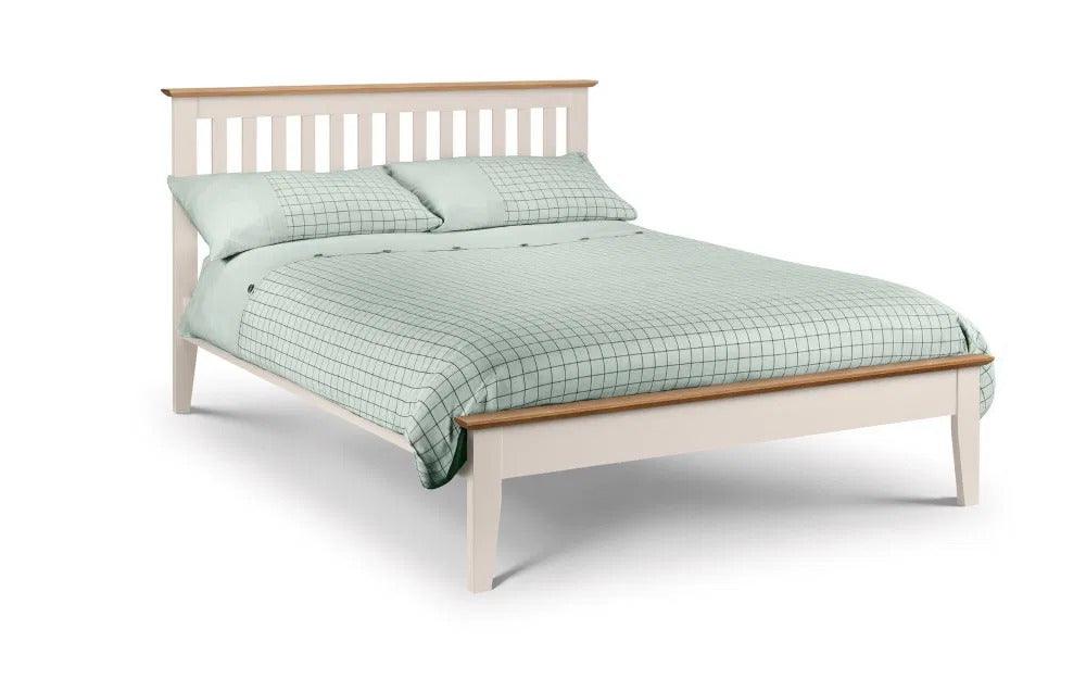 The Keswick Ivory/Oak Shaker Bed