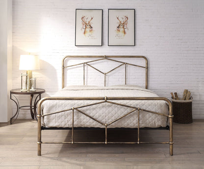 Axton Double Metal Bed - Black or Antique Bronze - Millie & Jones