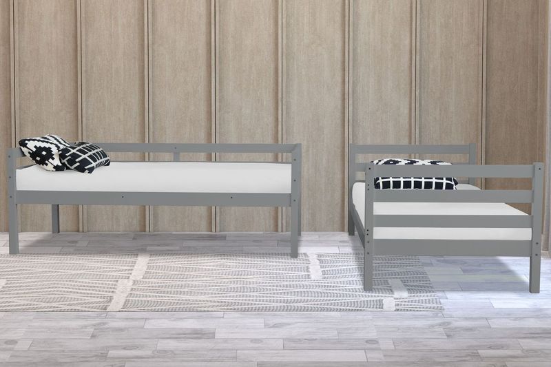 Bailey Wooden Bunk Bed - White or Grey - Millie & Jones