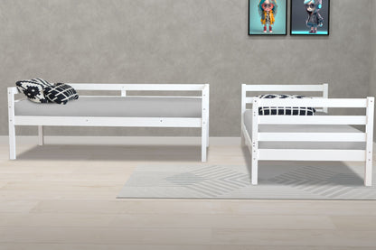 Bailey Wooden Bunk Bed - White or Grey - Millie & Jones