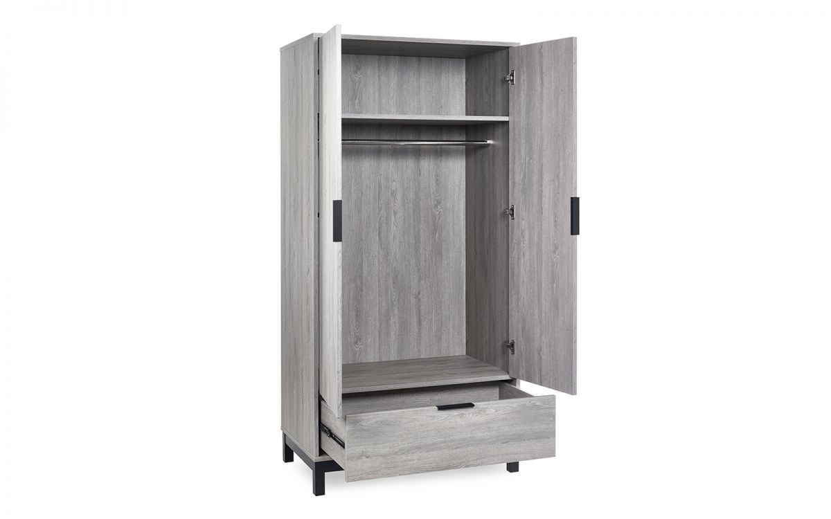 Bali 2 Door 1 Drawer Wardrobe