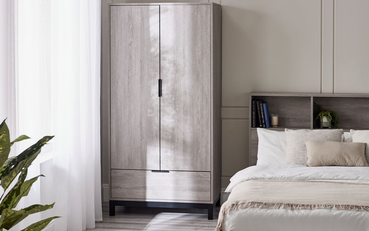 Bali 2 Door 1 Drawer Wardrobe - Millie & Jones