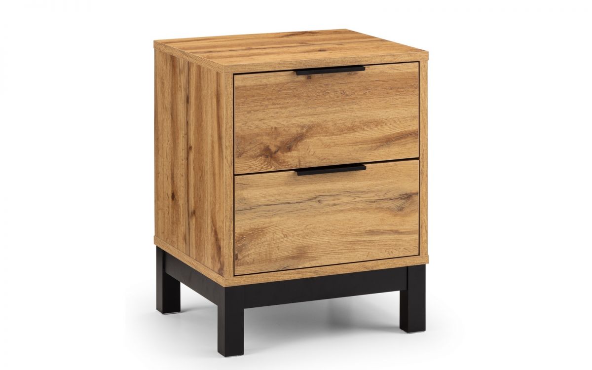 Bali 2 Drawer Bedside Table - Millie & Jones