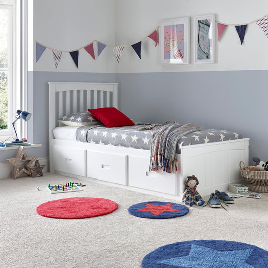 The Quest Wooden 3 Drawer Bed - Millie & Jones