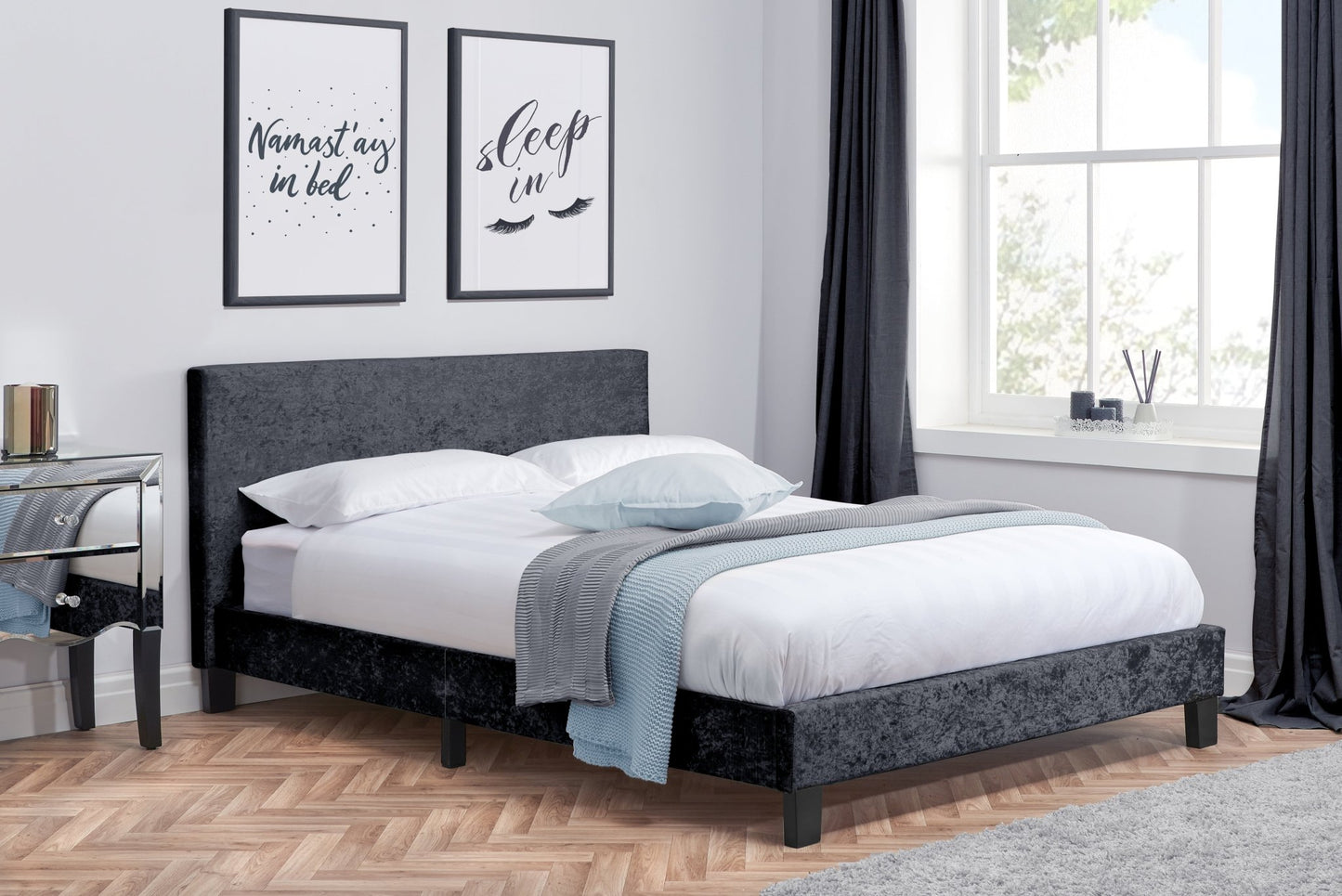 Berlin Bed Frame only (two sizes) - Millie & Jones