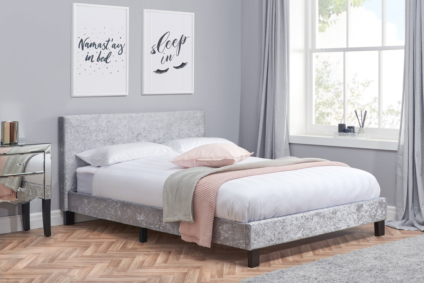 Berlin Bed Frame only (two sizes) - Millie & Jones