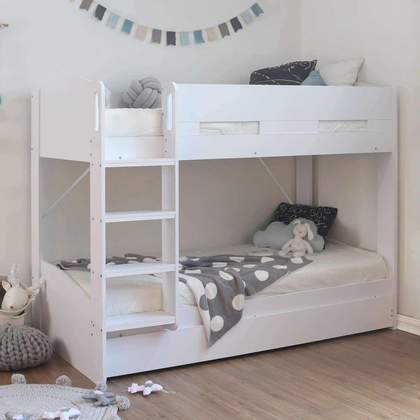 Billie Bunk Bed with Trundle Guest Bed - Millie & Jones