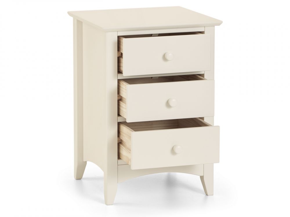 Cameo 3 Drawer Bedside Table