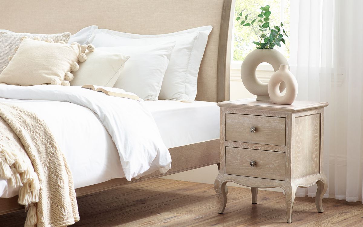 Camille 2 Drawer Bedside Table - Millie & Jones