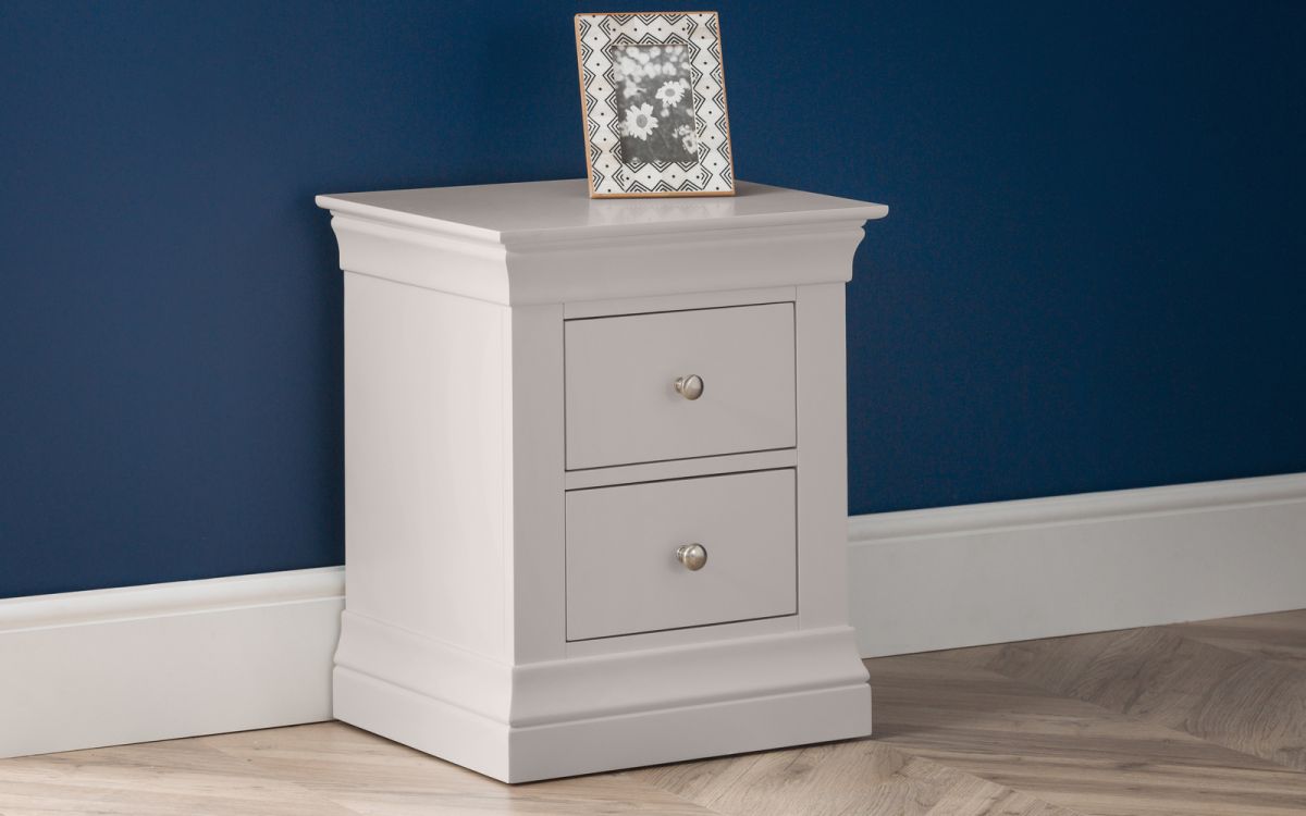 Clermont 2 Drawer Bedside Table - Millie & Jones