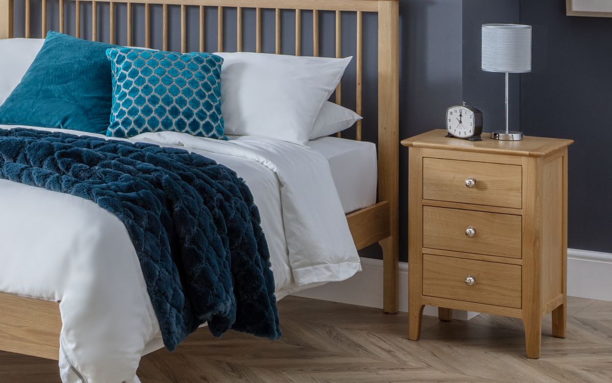 Cotswold 3 Drawer Bedside Table - Millie & Jones