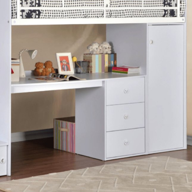 Dakota High Sleeper Bed with Desk & Storage - Millie & Jones