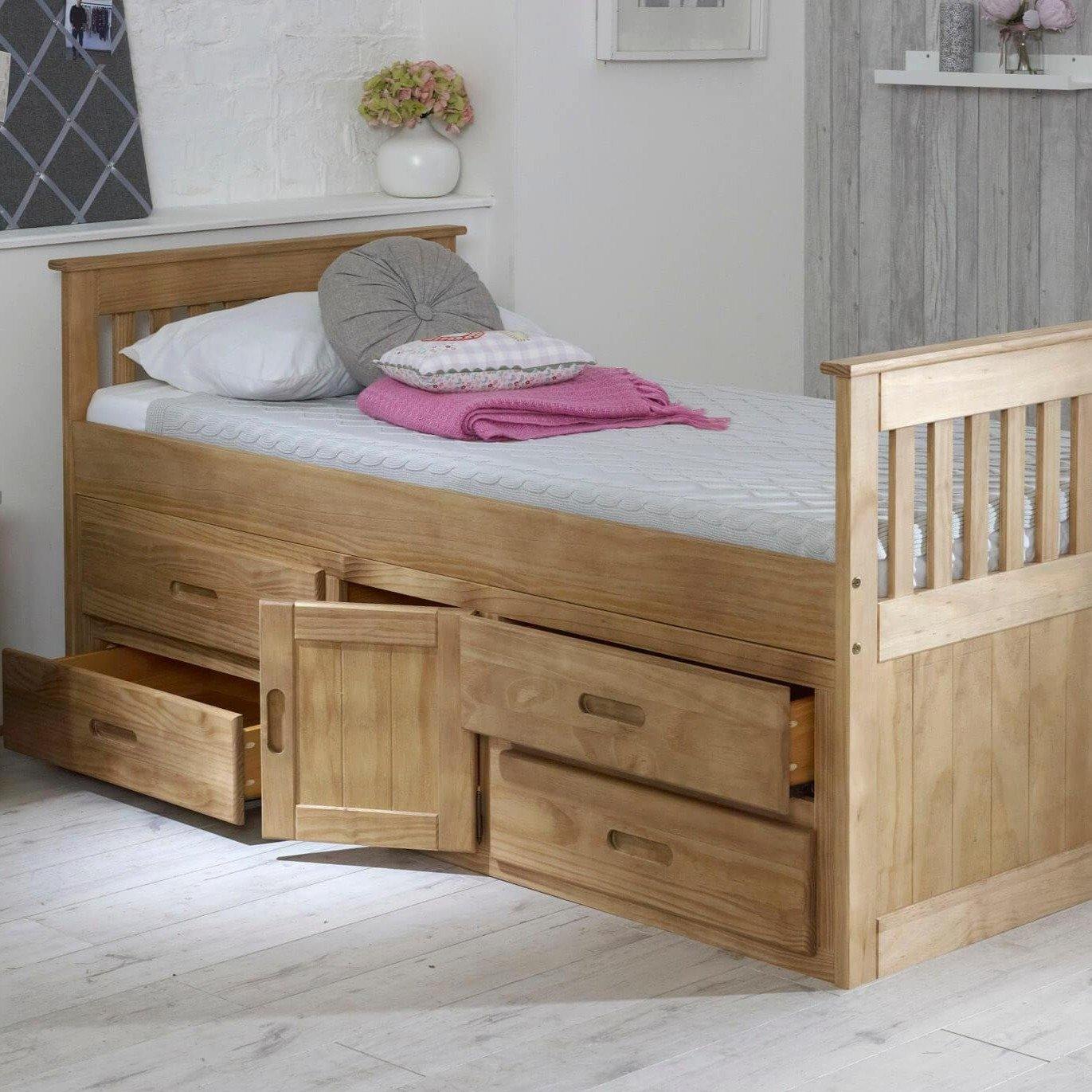 Emily Single Cabin Bed for kids with Storage Underneath - Millie & Jones