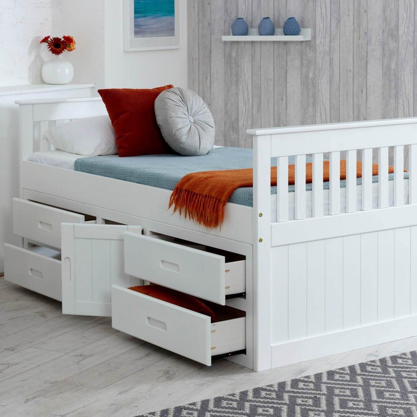 Emily Single Cabin Bed for kids with Storage Underneath - Millie & Jones