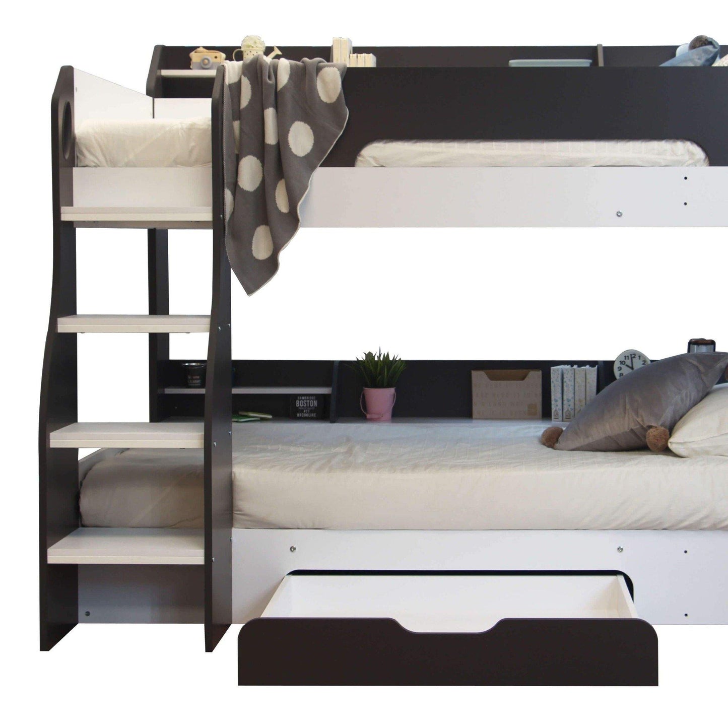 Flair - Flick Bunk Bed with Storage Drawer & Shelves - Millie & Jones