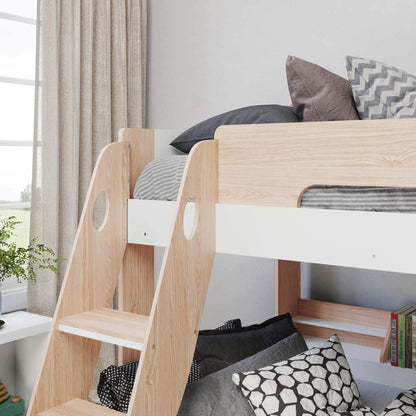 Flair - Flick Triple Bunk Bed with Storage Shelves & Drawer - Millie & Jones