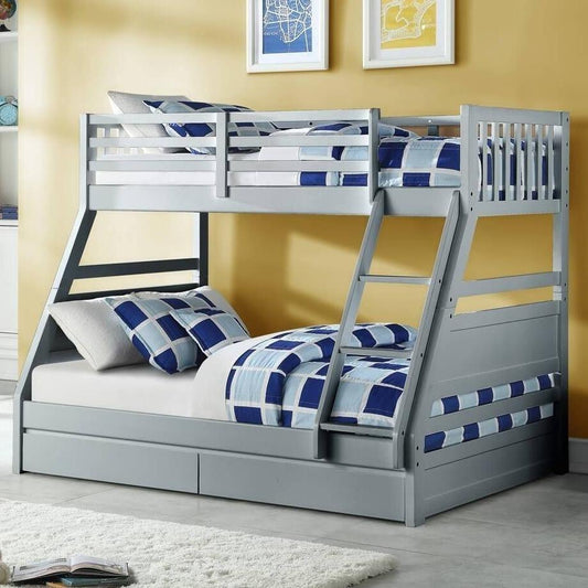 Flair Ollie Triple Sleeper Bunk Bed Single over Double with Drawers - Millie & Jones