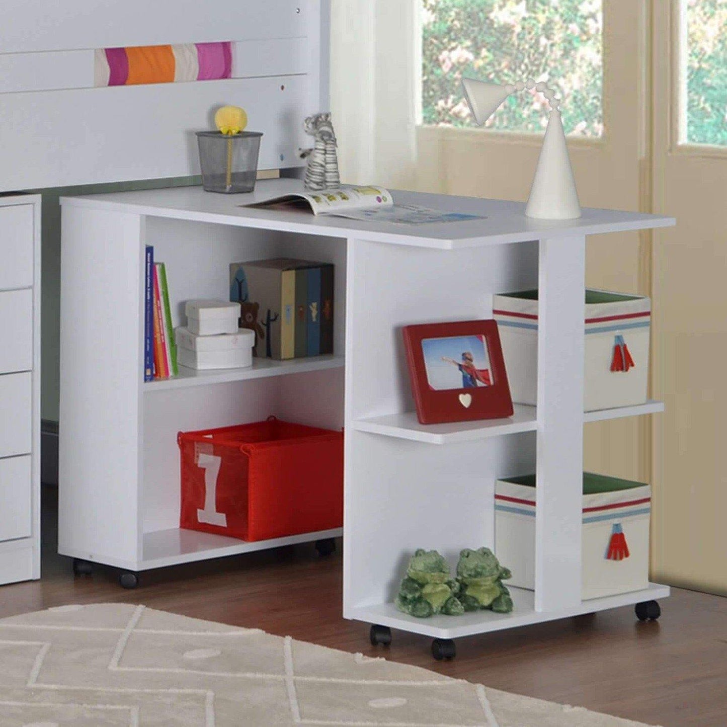 Flintshire Furniture - Frankie Mid Sleeper with Drawers & Desk - Millie & Jones