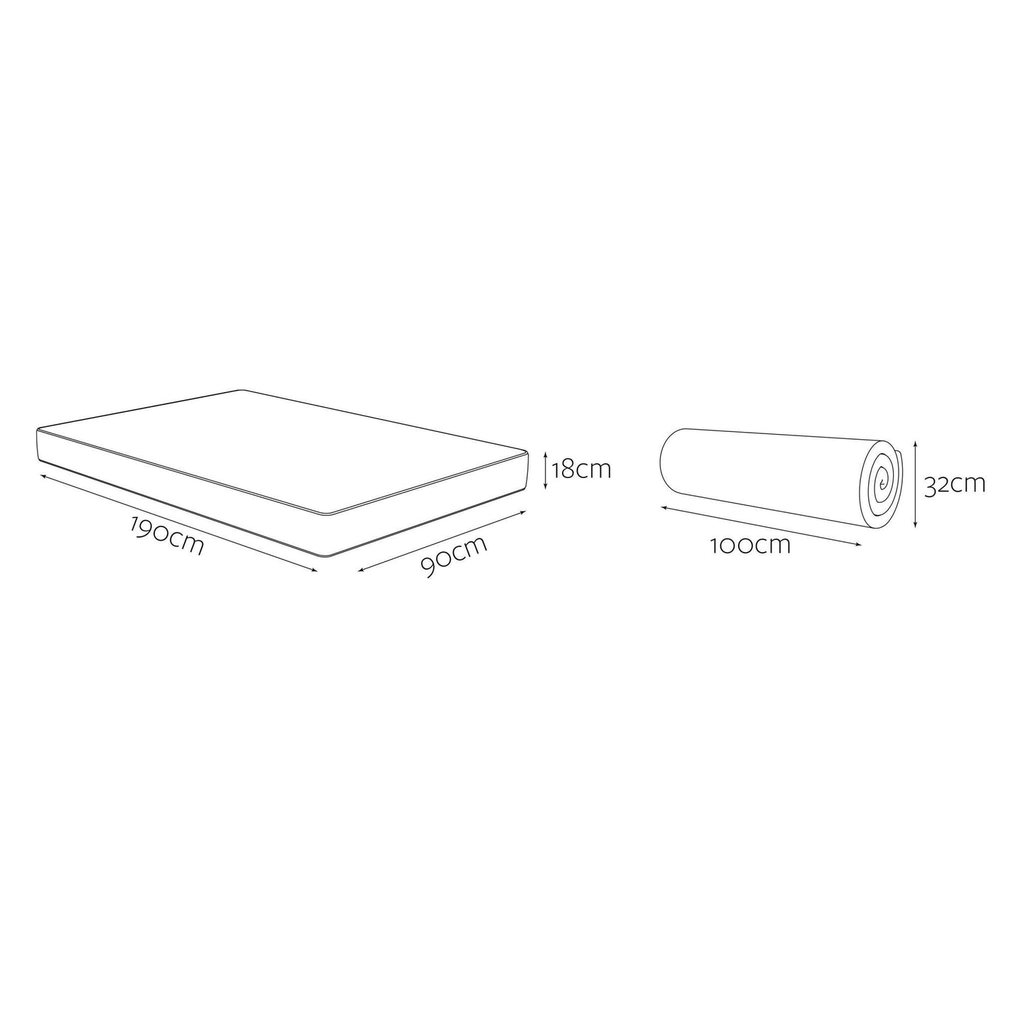 Jay - Be Bio Fresh Hybrid 2000 e‑Pocket Single Mattress - Millie & Jones