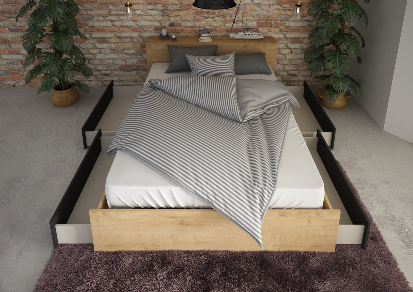 Jazz Double bed - With Colour Options - Millie & Jones