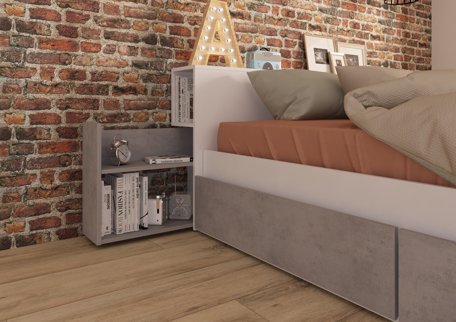 Jazz Double bed - With Colour Options - Millie & Jones