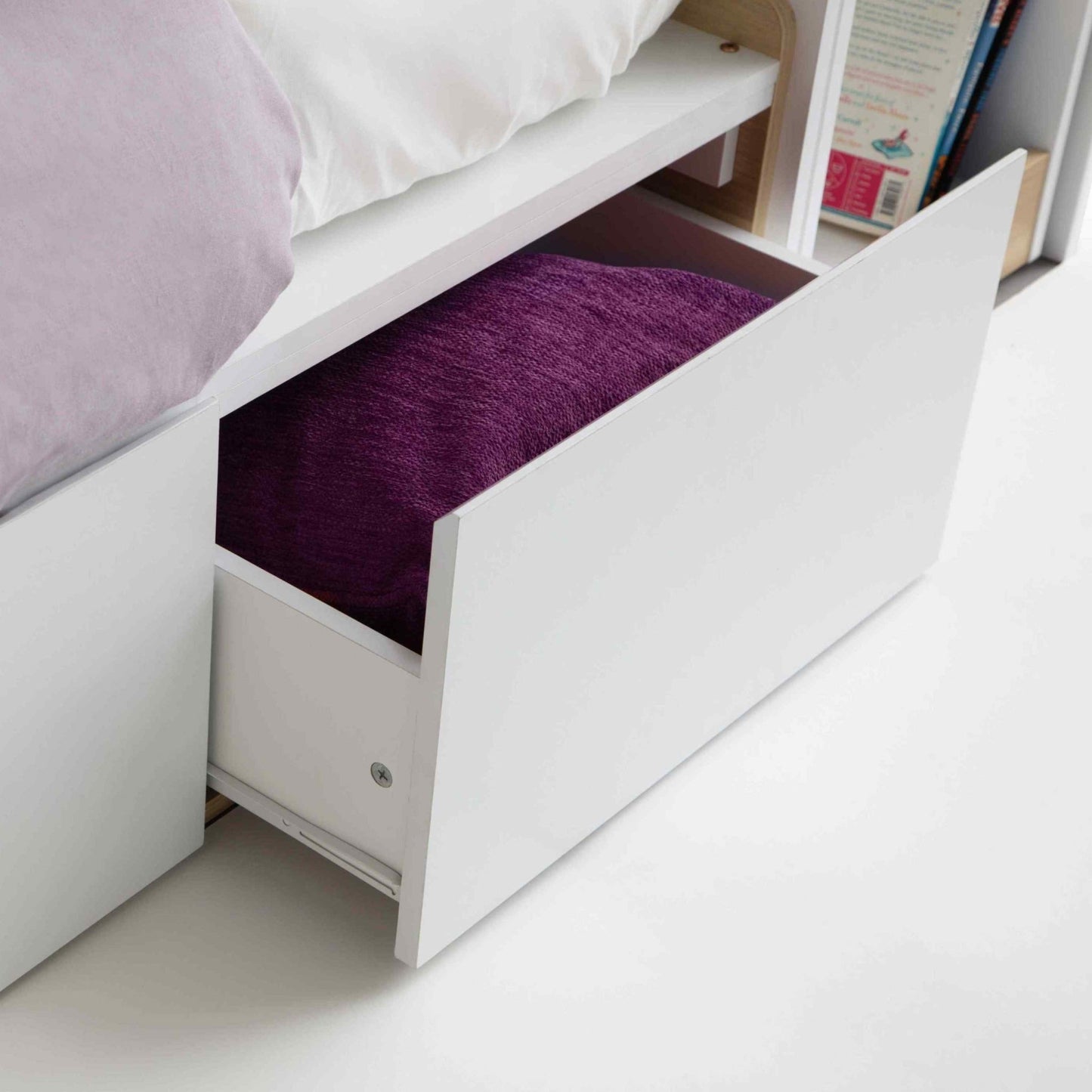 Julian Bowen Eclipse Bunk Bed with a Desk & Storage Drawers - Millie & Jones