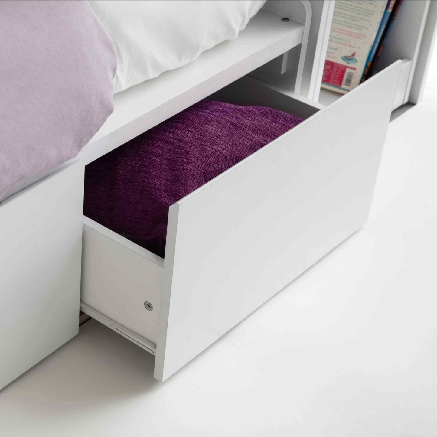 Julian Bowen Eclipse Bunk Bed with a Desk & Storage Drawers - Millie & Jones