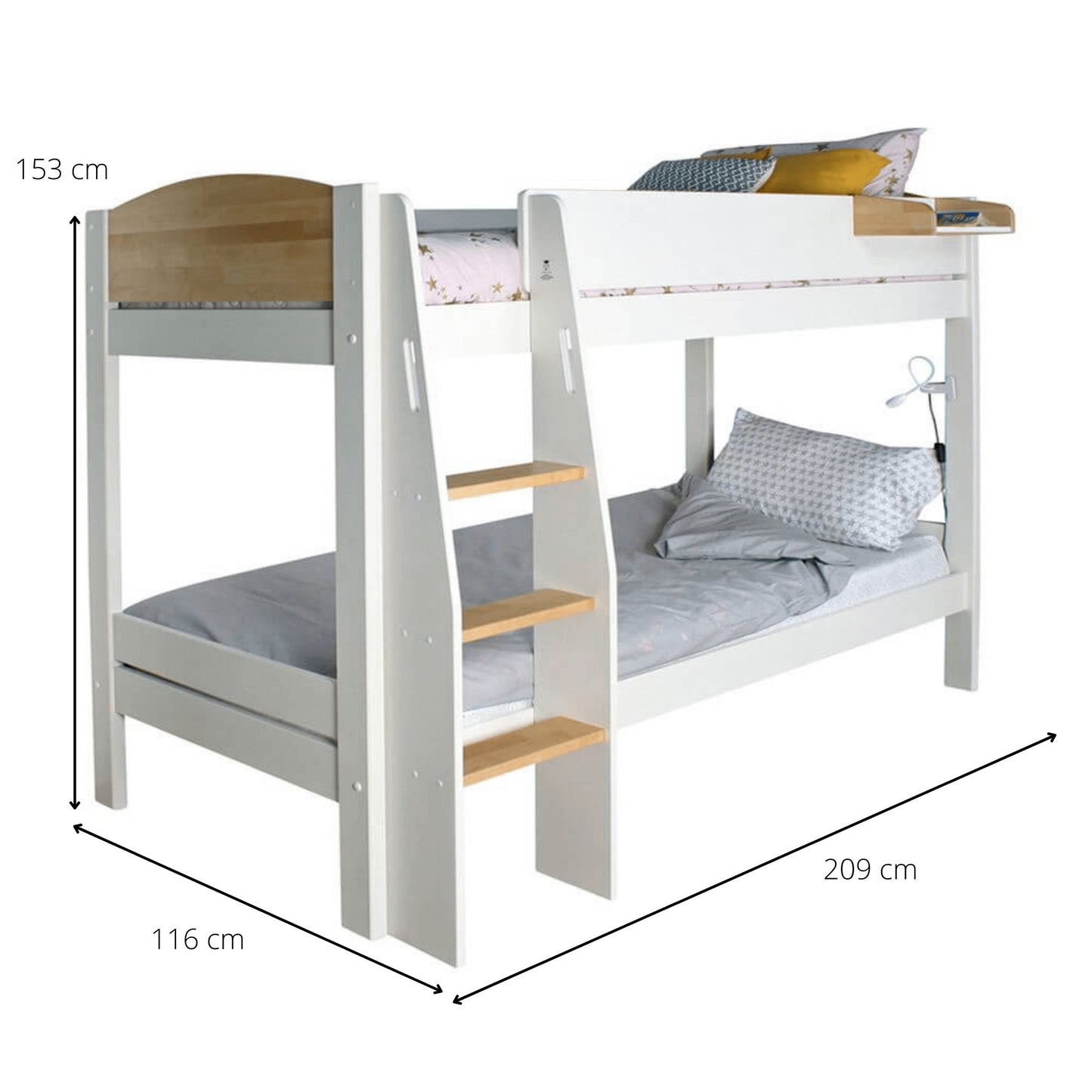 Kids Avenue Urban - Bunk Beds in Grey or Birch - Millie & Jones