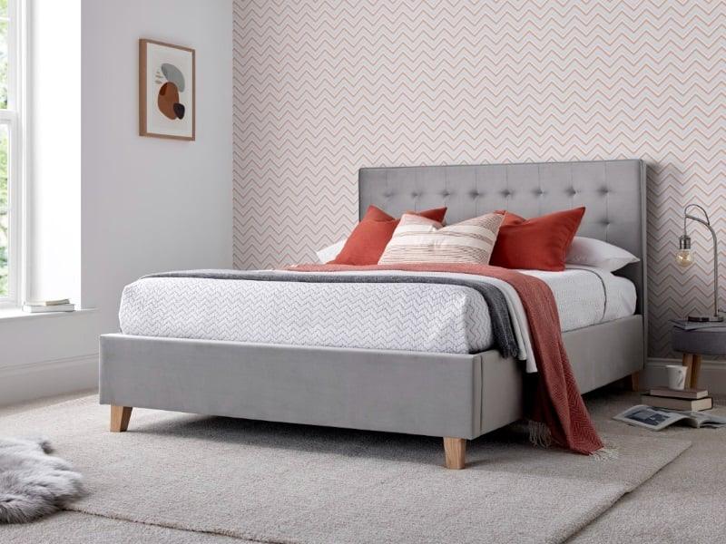 The Kingham Grey Ottoman Bed