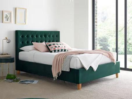 The Kingham Green Ottoman Bed