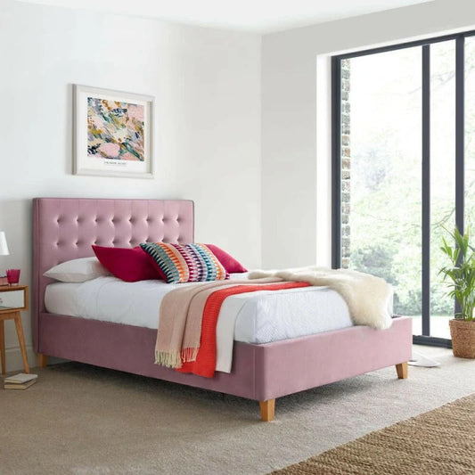 The Kingham Pink Ottoman Bed