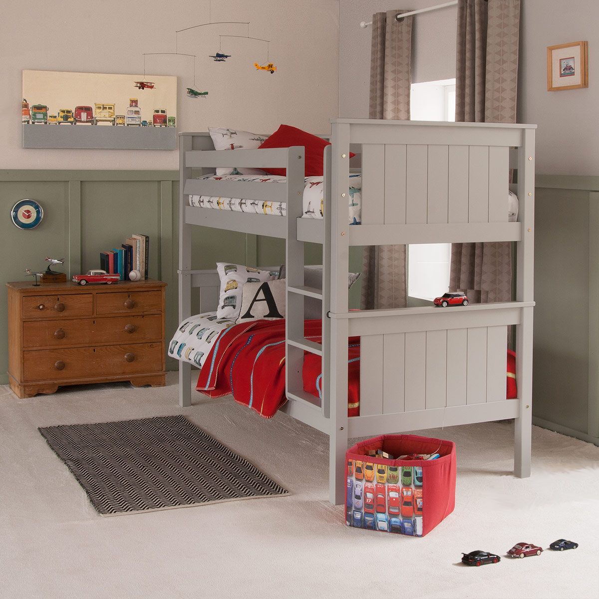 Little Folks - Classic Beech - Detachable Bunk Bed - Optional Trundle - Millie & Jones