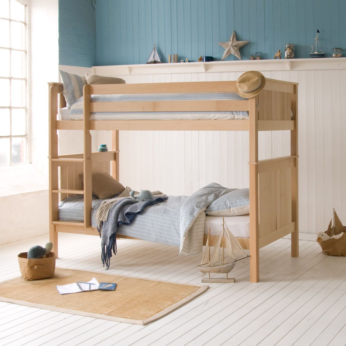 Little Folks - Classic Beech - Detachable Bunk Bed - Optional Trundle - Millie & Jones