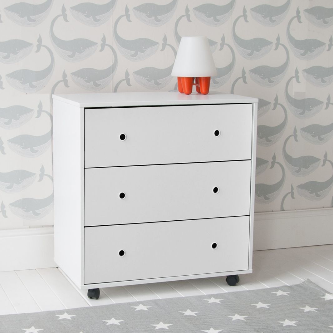 Little Folks - CUBIX Mid Sleeper with Chest of Drawers, Bookcase & Desk in Pure White - Millie & Jones