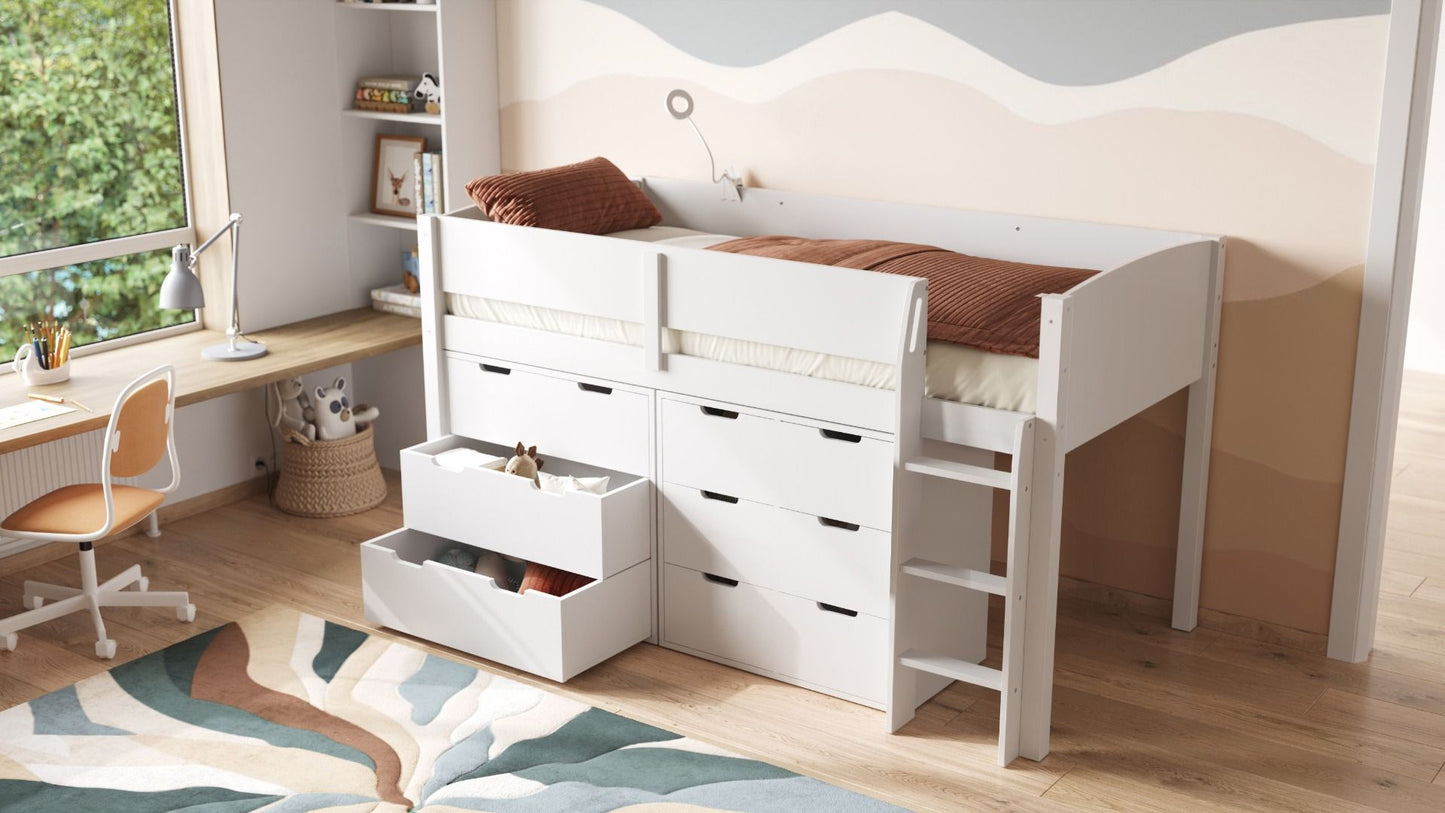 Loop Midsleeper Bed Storage Set