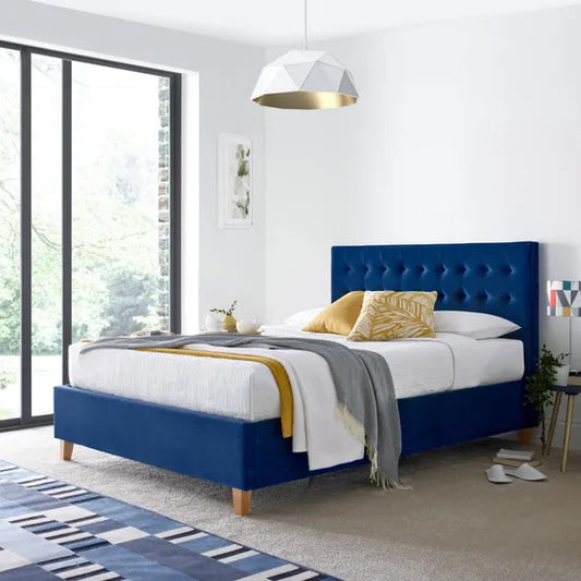 The Kingham Blue Ottoman Bed - Millie & Jones