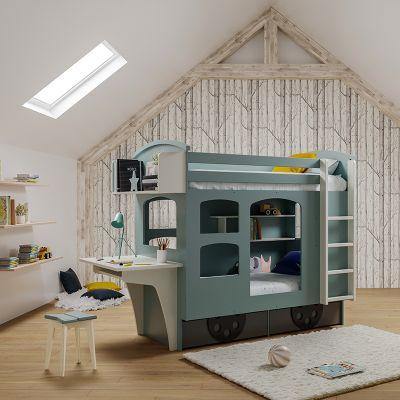 Mathy By Bols Wagon Bunk Bed with Storage & Desk - Millie & Jones