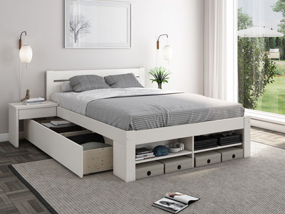 Noomi Pradis Double Bed With Storage - Millie & Jones