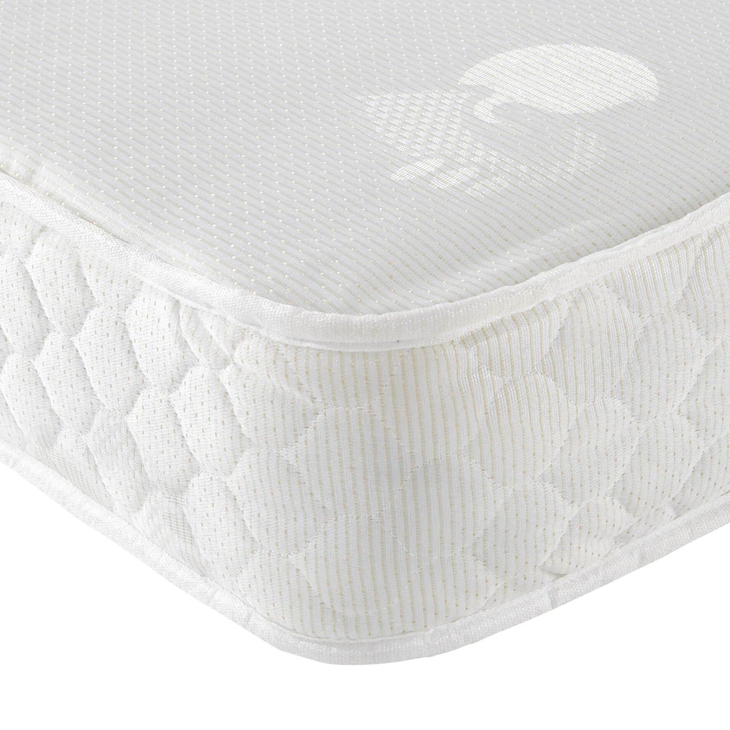 Continental open coil single mattress with cotton blend cover, 15cm thick, ideal for bunk beds.