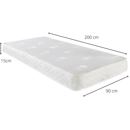 Open Coil Single Mattress (Discounted Bed Bundle) - Millie & Jones