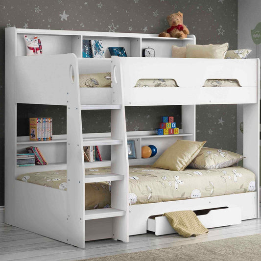 Orion Bunk Bed with Storage Drawer & Shelves - Millie & Jones