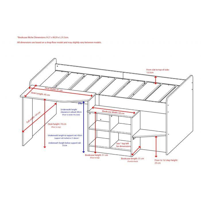 The Navigator White Cabin Bed