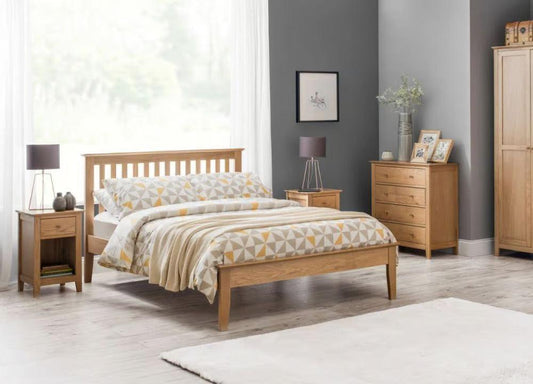 The Keswick Oak Shaker Bed - Millie & Jones